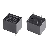 Vista 2 de uxcell 5 unids JQC-T78-DC12V-C DC 12V bobina SPDT 5 Pin PCB Relé de potencia electromagnética
