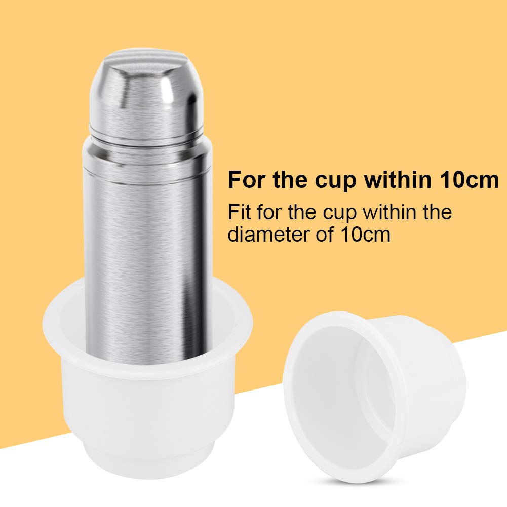 Inserto de portavasos para bebidas, adaptador universal de portavasos, solución de almacenamiento multiusos, soporte para botella de agua con agujero de drenaje para embarcaciones, autocaravana, barco