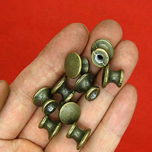 Jingyi E-Commerce 10 Pcs Vintage Cabinet Drawer Mini Metal Jewelry Box Gift Case Knobs Single Hole Pull Handles #TOP5