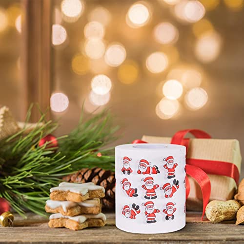 Rolo de papel higiênico de Natal, Papel higiênico engraçado do projeto da novidade do Natal, Feliz N
