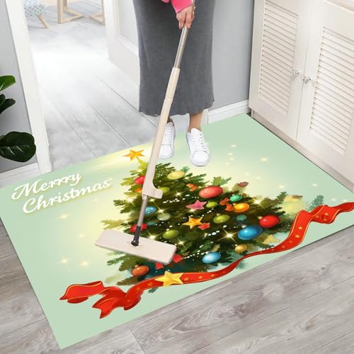 Tapis de Noël antidérapant pour entrée chaleureuse et déco de fête extérieure - 6