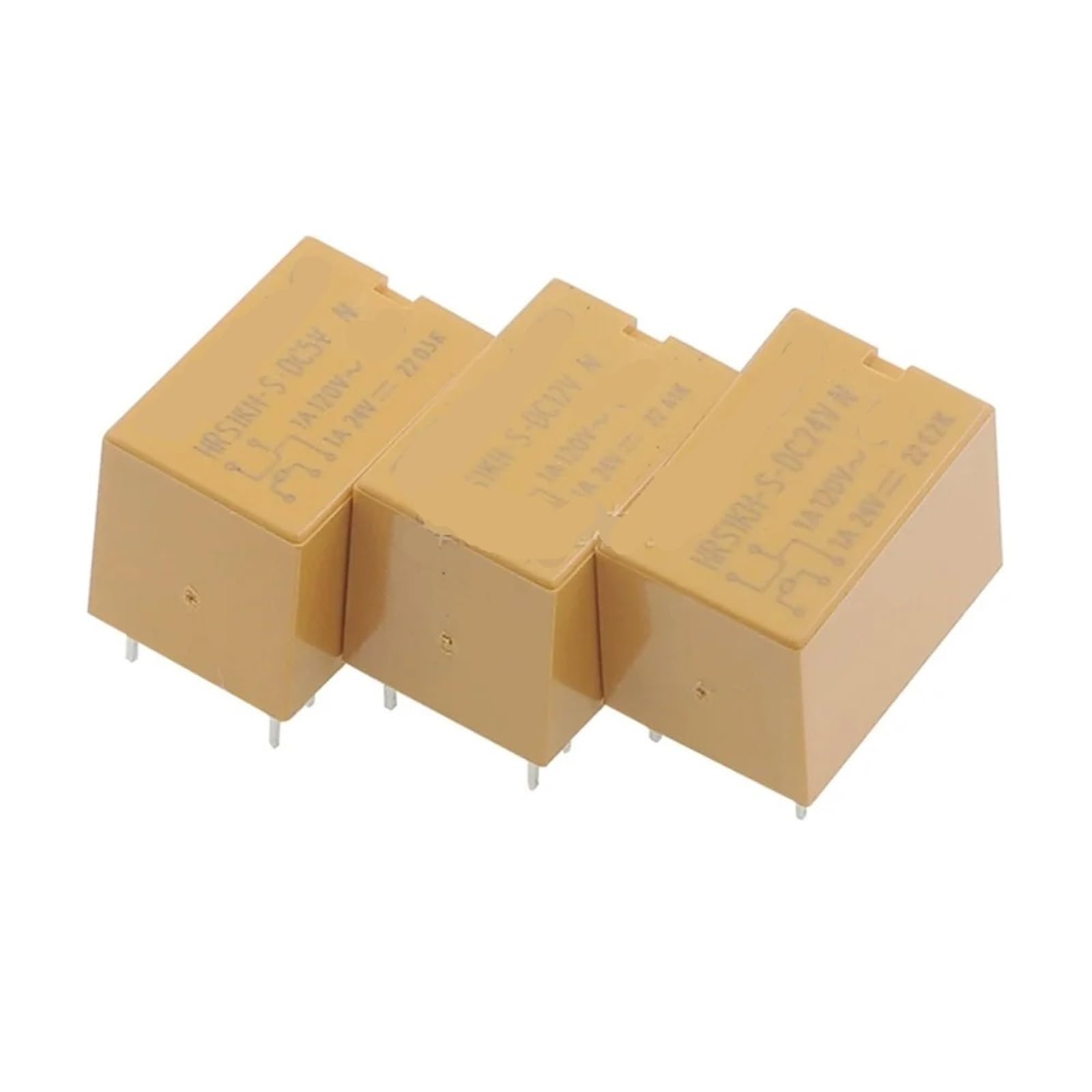 Relé HRS1KH-12V de 5 pines y conmutador electromecánico DC 5V 24V para PCB 2