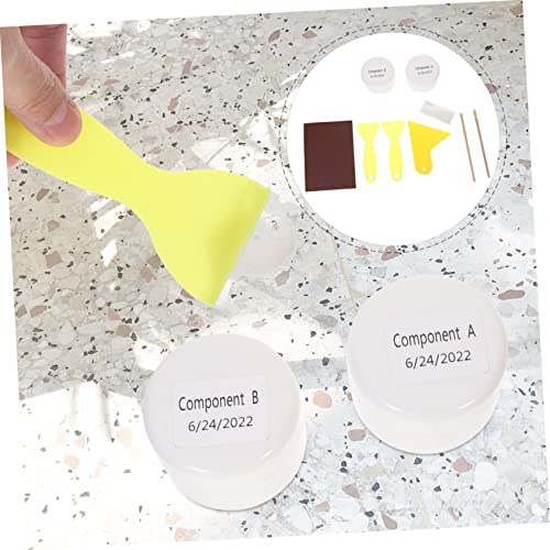 Doitool 4 Sets Repair Scratches Bases Tub Countertop And Shower Kit Fiberglass Bathtub Pans Acrylic Re Refinishing Paint Tile Sink White Enamel Porcelain Cracked For #TOP5