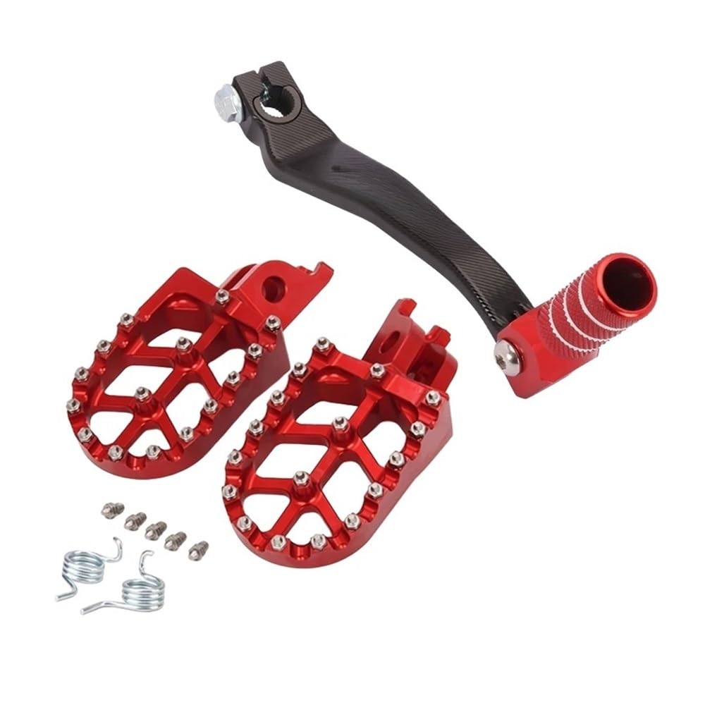 Etfildsbu Set 2 Motorbike Gear Bar Lever Rear Foot Pegs Rests Brake Shift Shifter Lever Pedal For Crf250l Crf250m 2013-2020 For Crf250 For Rally 2017-2020 Cnc