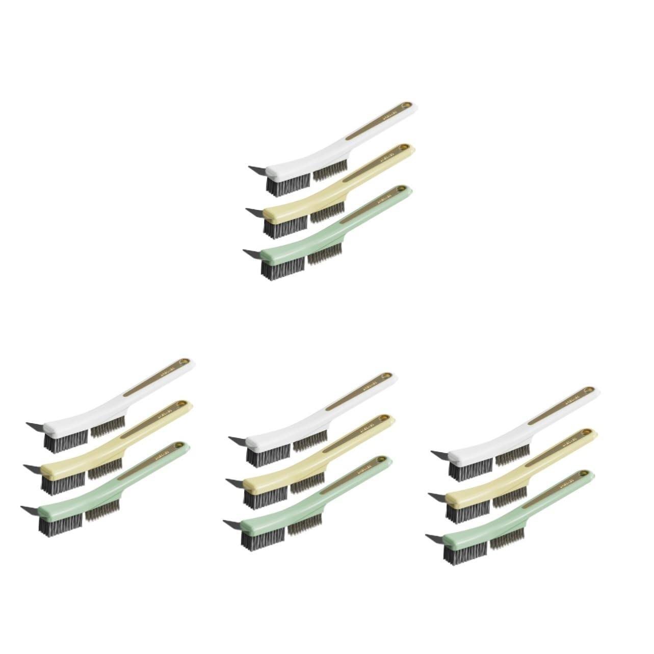 Healeved 12piezas Cepillo Limpiador para Cocina Cepillo para Encimeras De Estufa Limpiador De Horno con Raspador y Accesorios para Eliminar Grasa y Suciedad Grietas y Esquinas