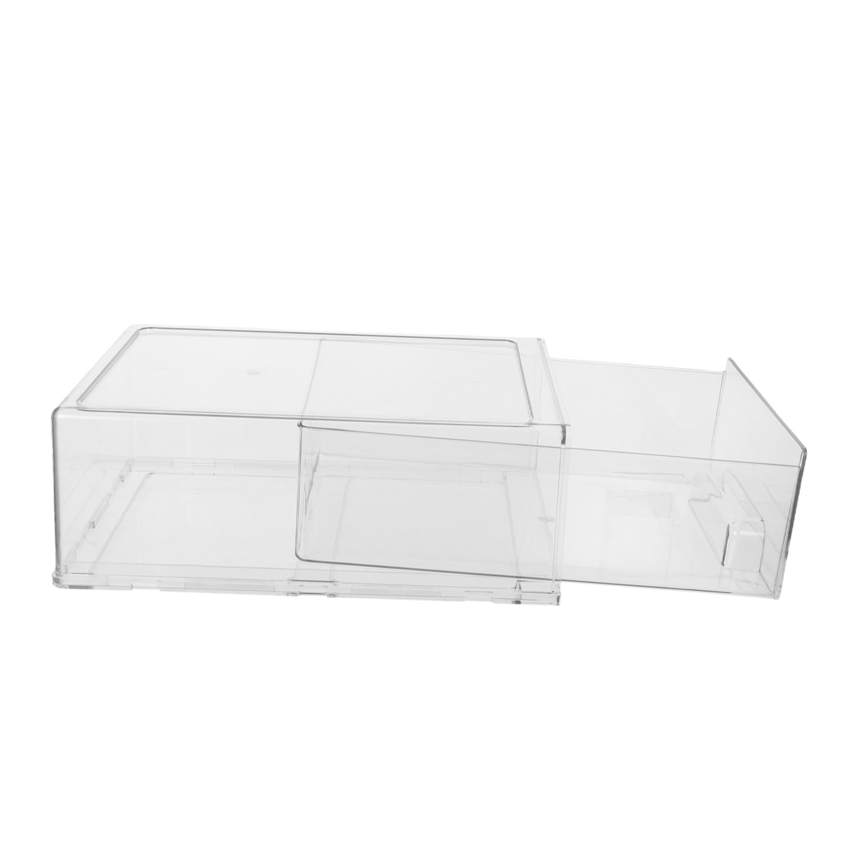 Operitacx Organizador de Cajones de Acrílico Transparente Gran Capacidad y Estructura Apilable para Maquillaje y Papelería en Oficina y Entorno Laboral
