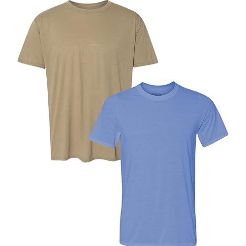 Gildan Men's Moisture Wicking Polyester Performance T-Shirt, 2-Pack