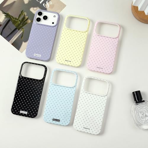 inewateri Compatible for iPhone 17 Pro Case with Cute Fashion Polka Dot Aesthetics Design Simple Cases for Soft TPU Slim Protection Cover-Black by inewateri - Used condition - Image 7