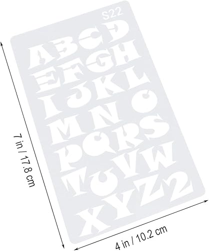 Miniatura 5 de COHEALI 24 plantillas de pintura huecas, plantillas de números de letras del alfabeto, para diario, diario, álbumes de recortes, plantillas para