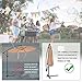 RR Sombrilla Parasol de para Terraza Jardín Patio Ajustable Protección Solar UV...