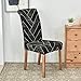 Highdi Stuhlhussen 1/4/6er Set, Nordischer Geometrisches Muster Elastische Stühle Husse Schutzhülle Abdeckungen Pflegeleicht und Langlebig für Hochzeit Hotel Esszimmer (Marmor,1er Set)