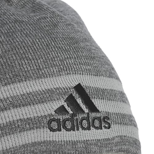 Image of adidas Men's Reversible Skully Beanie - Two-Sided Skull Cap Winter Hat