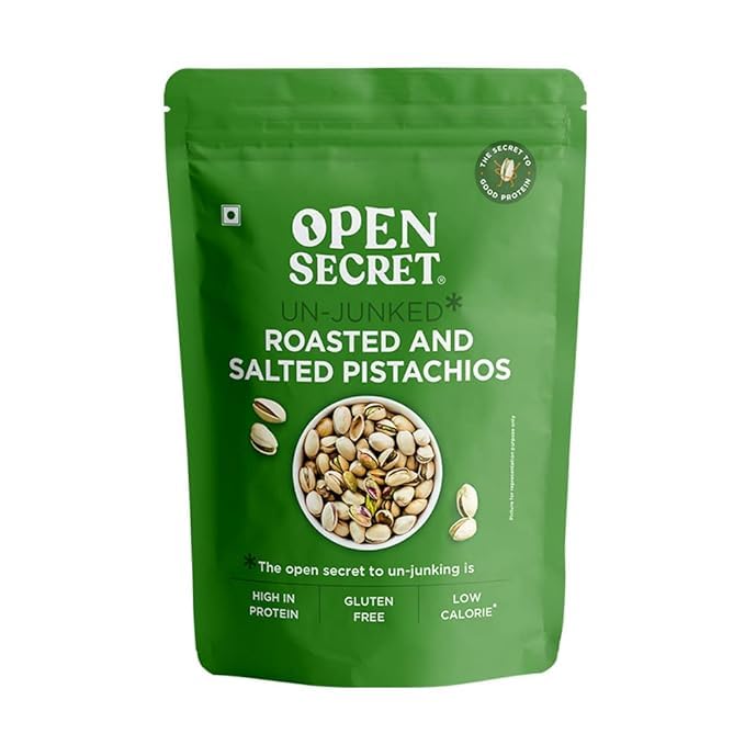 Open Secret Premium Pistachio | 900g | Pista, Healthy Snacks, Pistachios, Dry Fruits, Roasted and Salted Pistachios, Low Calorie Nuts, High in Protein, Gluten Free, Shelled Nuts (Pack of 1)