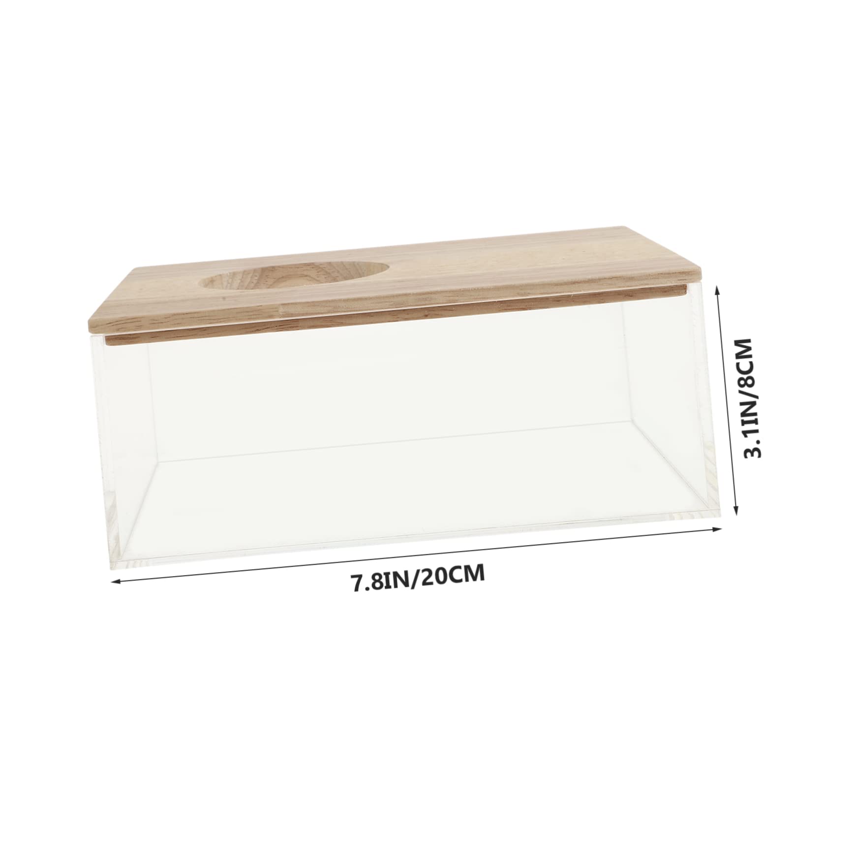 Mipcase Transparente Hamster Sandbadewanne mit Hohem Rand aus Acryl Holz
