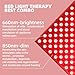 Red-Light-Therapy-Device - 45W LED Panel Deep 660nm and Near-Infrared 850nm LED Light Combo for Skin Beauty,Pain Relief of Muscles and Joints
