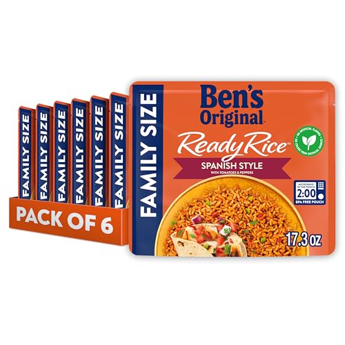 Ben's Original Flavored Ready Rice, Spanish Style, Microwave Rice for an Easy Lunch, Suitable for...