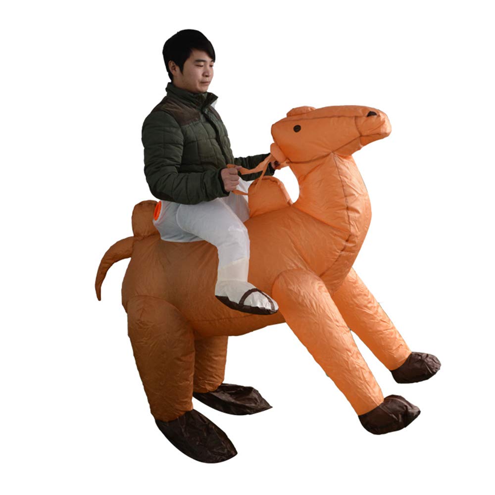 SYIIMG Inflatable Costume for Adult Halloween Inflatable Costume Xmas Christmas Blow Up Suit Halloween Costume Ride on Camel