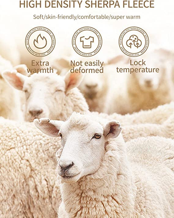 Gihuo Women's Mockneck Sweatshirt Winter Warm Fleece Sherpa Lined Pullover Tops3