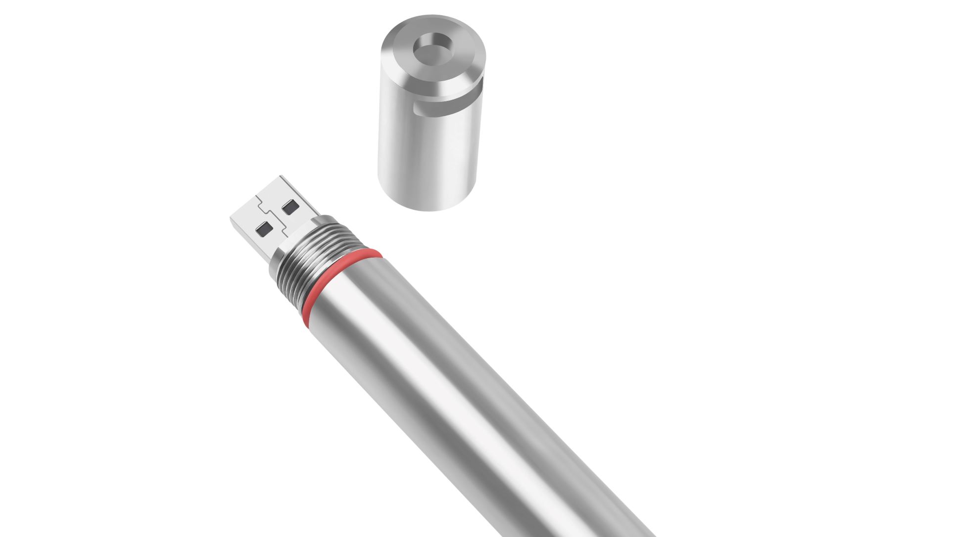 Image of YPL-10S High Temperature Logger with Extended Range of -40 to +125C (-40 to +257F), Stainless Steel (316 Grade) Case