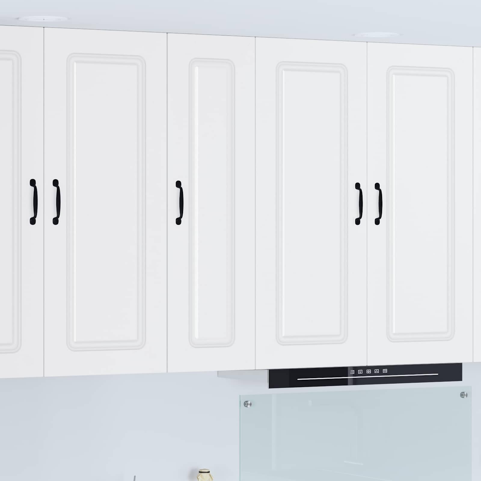 Küchenschrank Kalmar Weiß Holzwerkstoff 30 x 31 x 100 cm Innenbereich Stauraum Schrank mit geräumigem Design für Küche und Aufbewahrung von Kochutensilien
