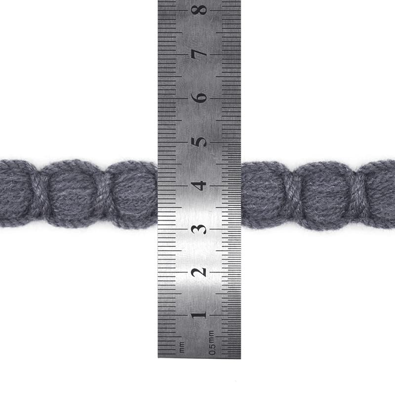 Ripsband für Geschenke, Spitzenbesätze, Makramee-Band, Haarspange, Stirnband, Kleid, Nähen, Handwerk, Anthrazit, Schwarz, 27,7 m