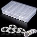 SoundZero 100 Piezas 30mm Cápsulas de Monedas, Redondas Transparentes Almacenamiento de Monedas, Monedas De Plástico Caja Contenedor con Caja Organizadora de Almacenamiento para Colección de Monedas