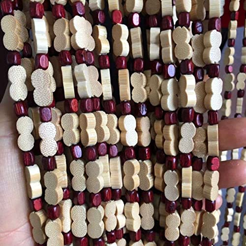 Cortina de Cuentas de bambú Natural, con Forma de Calabaza, para Puerta, Divisor de ambientes, decoración Colgante, para Dormitorio, Cocina, Pasillo, Personalizada (70 hebras, 140 x 160 cm)