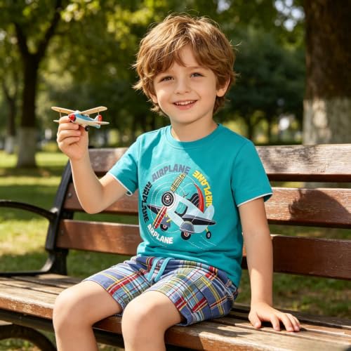 Image of LMYOVE Casual round-neck short-sleeved T-shirt and short suit summer beachwear