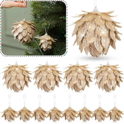 Syhood 12 Pcs Christmas Ball Ornaments Glitter...