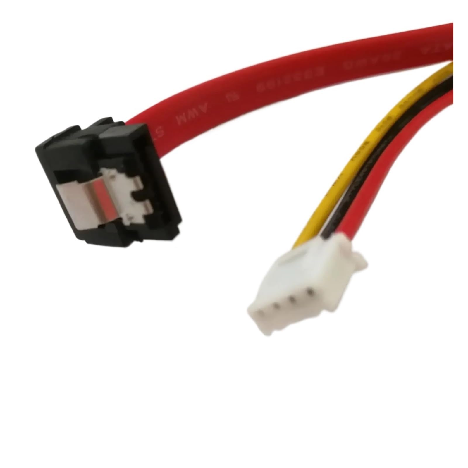 Câble d'alimentation 90 degrés 22P SATA 7 + 15P 22 broches vers 2.0 4 broches à angle droit pour disque dur dur haute vitesse (60 cm)