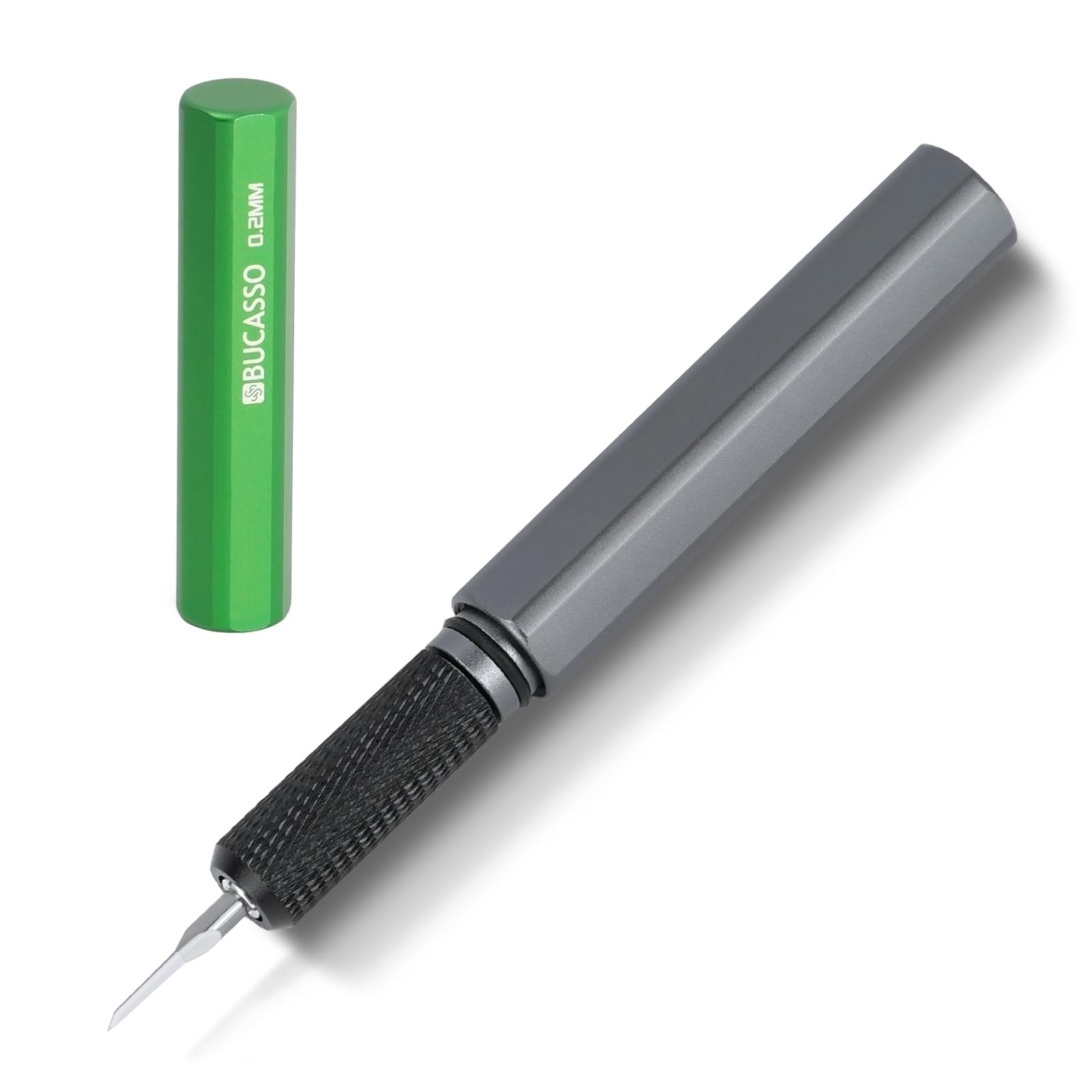 Model Scriber, Line Scriber with Tungsten Steel Blades, Model Scribing Tool for Modeling Hobby, RG Scale Model, Gundam Model Kit, Plastic Models, Resin GK Carved Engraved Lines (0.2MM)