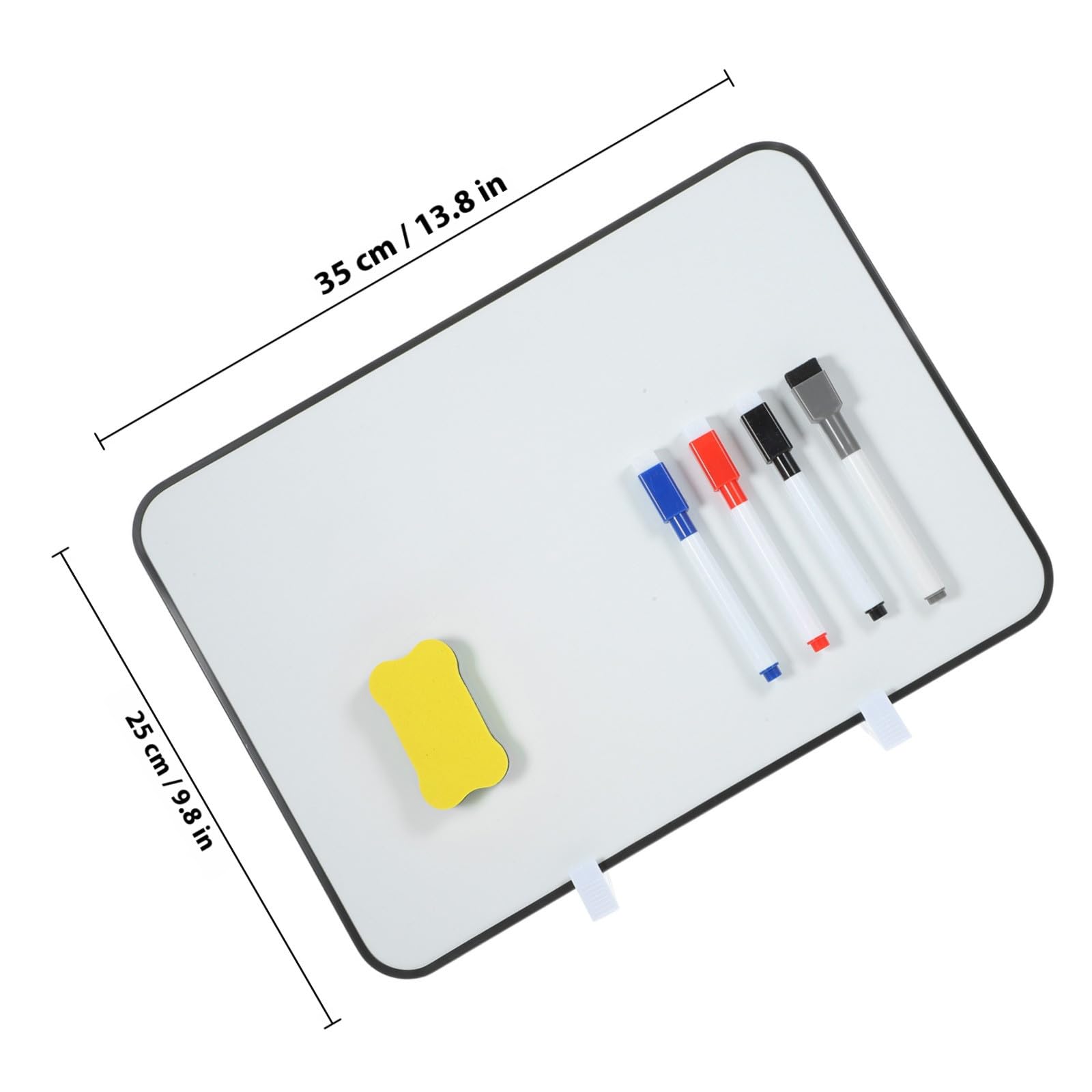 NOLITOY Magnetische Whiteboard Tafel mit Ständer Doppelseitig Beschreibbar 25X35cm Abwischbar Glatte Schreibfläche für Büro Schule und Zuhause Zufällige Farbe Zufällige Farbe