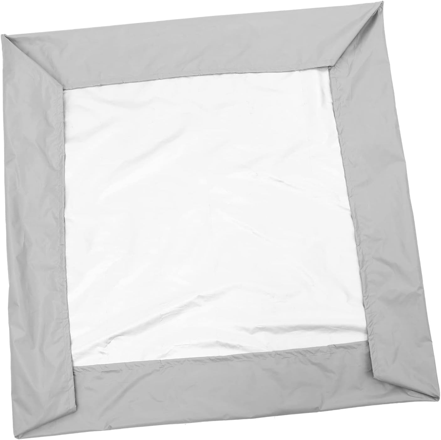 MERRYHAPY Garden Sandbox Cover Sun Protection Canvas Pool Cover Drawstring Protective Canopy for Boys and Girls Play Area
