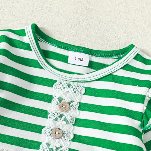 Image of Newborn Baby Girl Clothes Toddler Girl Outfits Ruffle Long Sleeve Tops Pants with Hats and Headband Fall Summer Clothes Sets