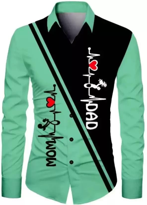 Men's Polycotton Regular Fit Printed Unstitched Shirt Fabric 2.25 Meters with Beautiful Design For Casual Outings, Parties and Festivals (Light Green)-image-37