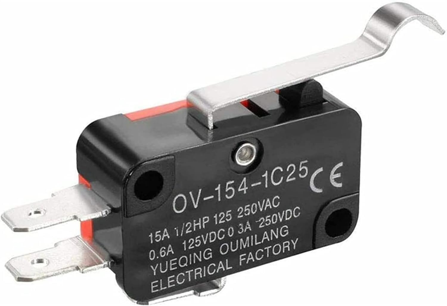 Interrupteur fin de course à galet V-154-1C25 pour sécuriser vos butées mécaniques 15A lot de 10
