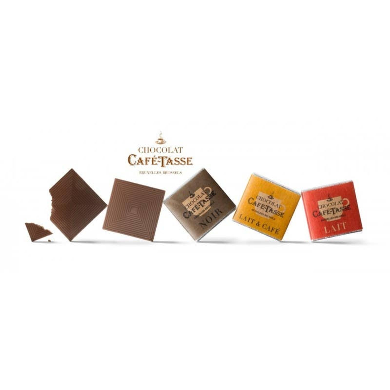 Café-Tasse Calendario de Adviento con 24 Chocolates Belgas Artesanales, Mini Tabletas y Bombones, 214 g