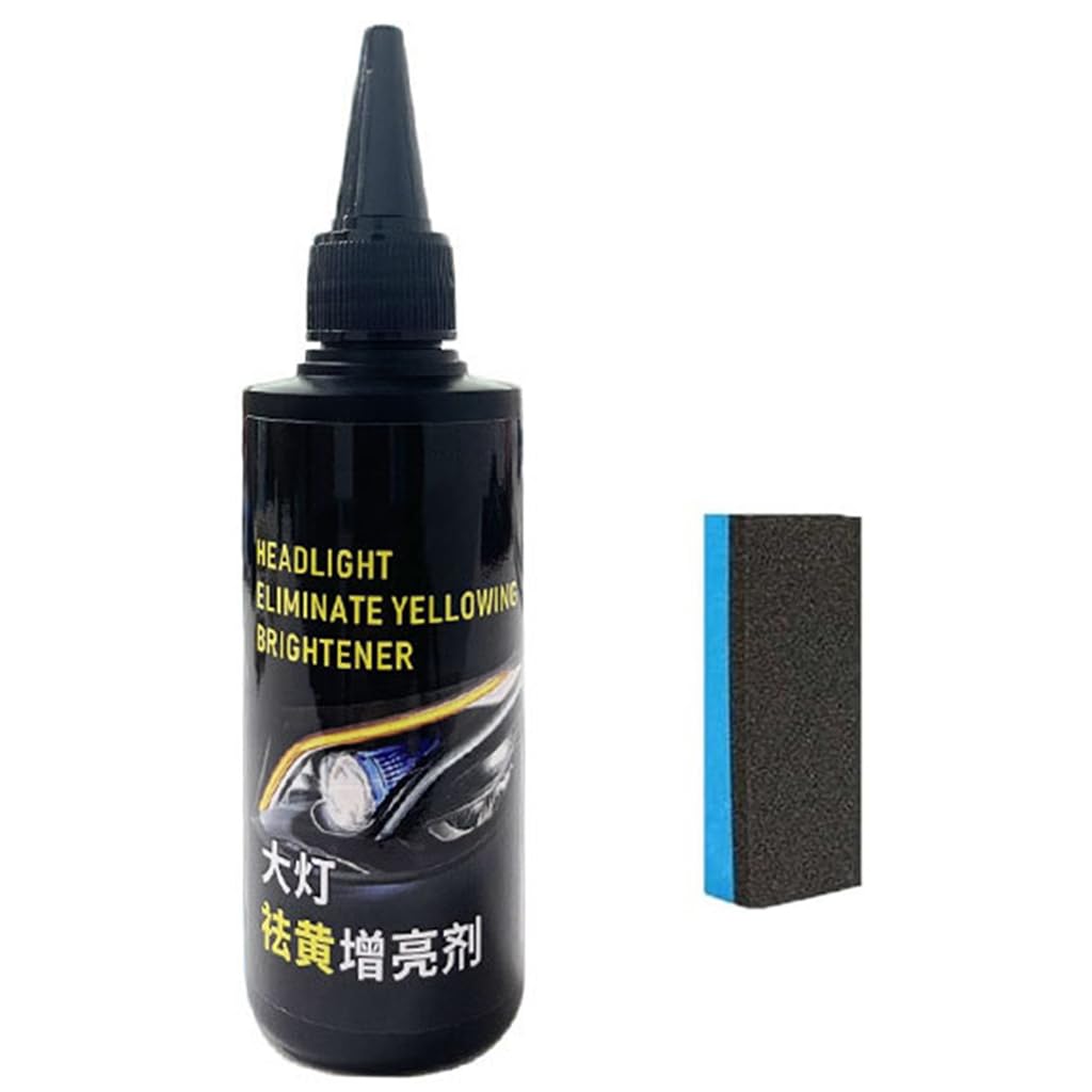 Car Headlight Revitalizer - Blurring & Yellowing Remover, Professional Headlight Restoration Kit, Head Light Cleaner for Polish, Decontamination
