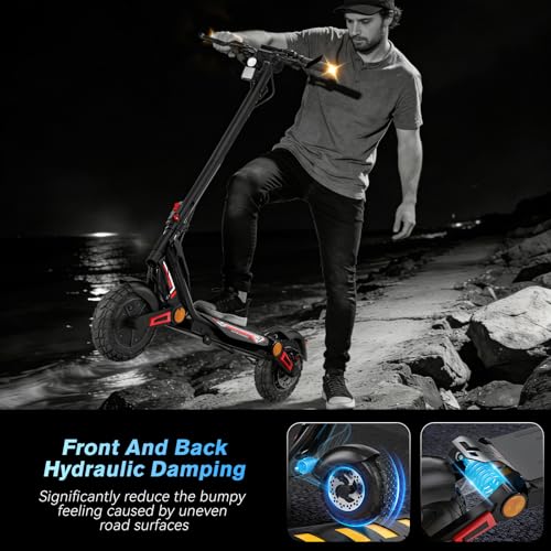 Adult Electric Scooter, 35MPH Fast E-Scooter with 45Miles