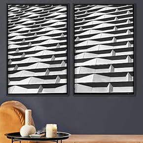 signwin 2 Piece Framed Canvas Wall Art Patterned...