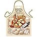 ITATI - Delantal de Cocina con Texto en alemán Pizza = Küchenschürze Geschenkschürze Kochschürze Spassschürze con impresión - el Original Pizzafan