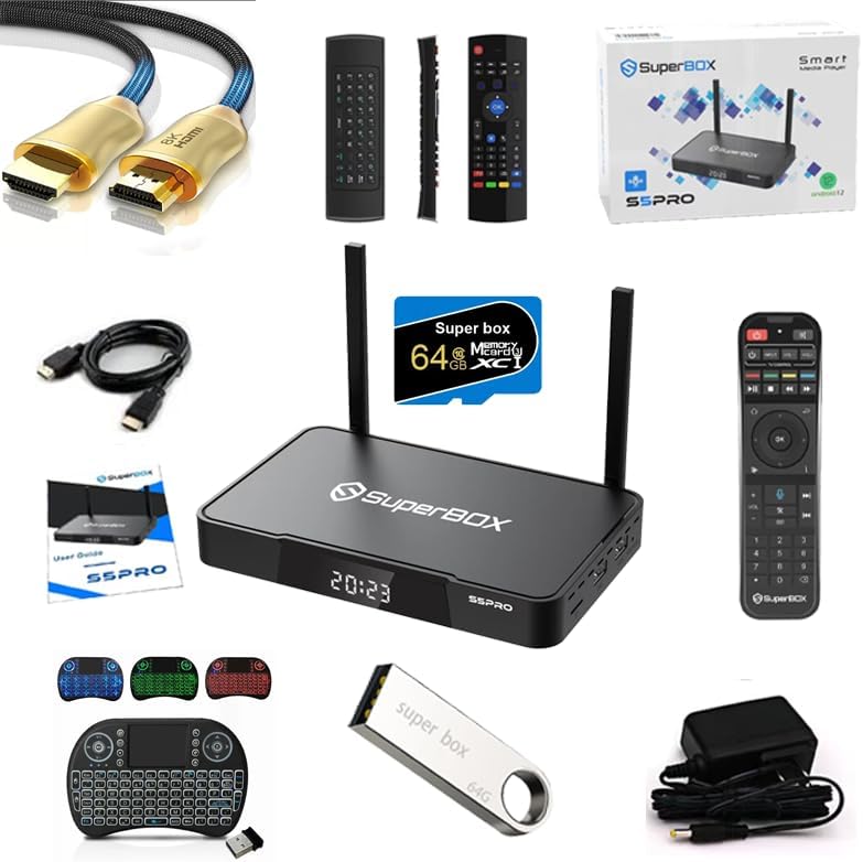 FSIMX S5 Pro 64G USB Flash Drive with 64G Gift, Mini Keyboard & Remote