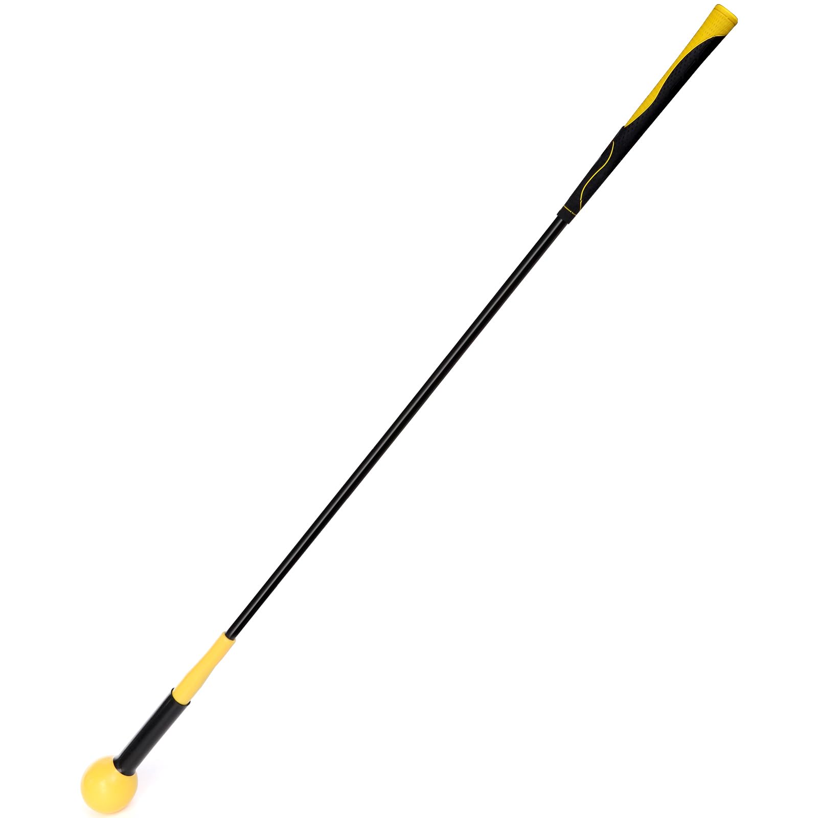Jucoan Golf Swing Trainer Aid, 48 Inch Golf Swing Training Aid, Golf Practice Warm-Up Stick for Improve Swing Tempo, Flexibility, Balance, and Strength, Gift for Father, Husband