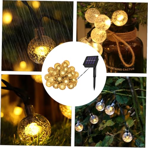 Luces solares LED burbuja globos cálidas 5m 20 LEDs miniatura 5