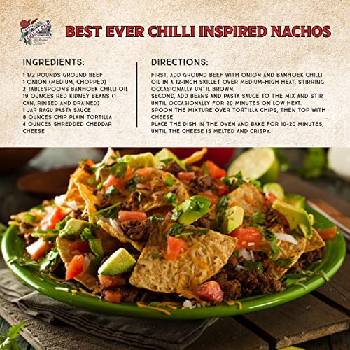 Banhoek Premium Hot Chili Oil - Chili Flavored Olive Oil - Non Gmo Canola Oil - All Natural Vegetarian Chili Infused Vegetable Cooking Oil - Kosher - Chili Oil Spicy #TOP6