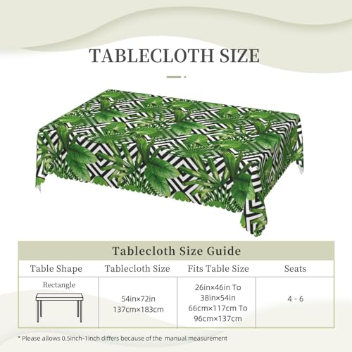 Nappe tropicale rectangulaire lavable pour protéger et décorer la table - 7