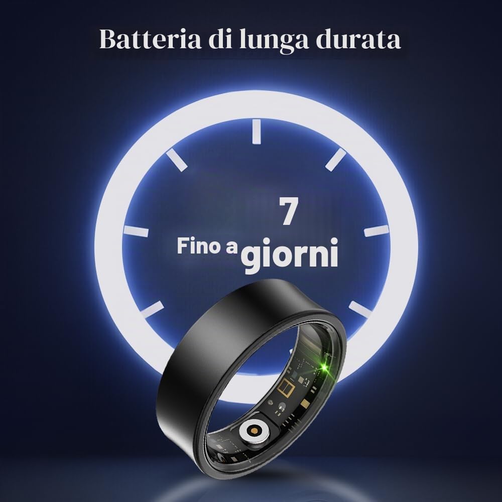 Ultra Light Smart Ring for Women Men -2.5g Fitness Tracker Ring with Heart Rate Monitor, Blood Oxygen, Sleep Tracker, 10ATM Waterproof, Step tracker, 7 Day Battery Life ，iOS/Android Compatible