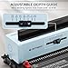 OFFNOVA Wire Binding Machine, Punch 12 Sheets, 34 - Square Punch Holes, Bind 120 Sheets Book Binder with Adjustable Side Margin, Easy to Punch for Letter Size / A4 / A5