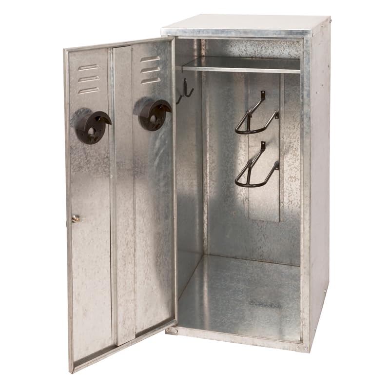 VOSS.farming Sattelschrank 60 x 60 x 150 cm für 2 Sättel verzinkt mit Schloss