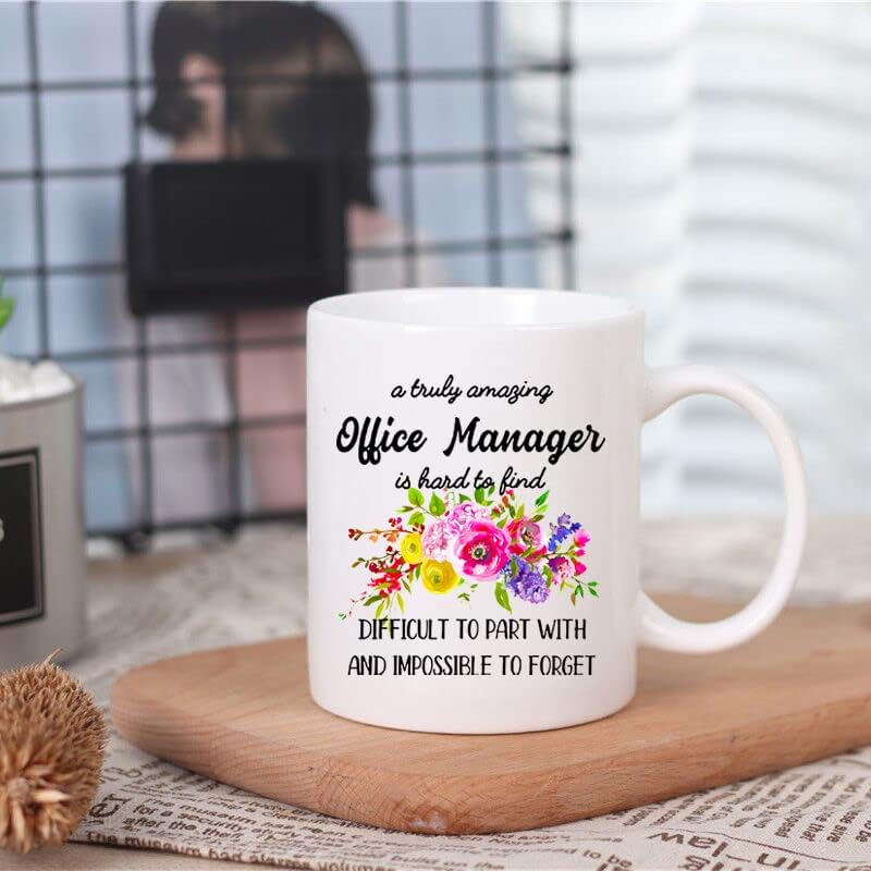 Miniatura 2 de Taza de café divertida, A Truly Amazing Office Manager is Hard To Find, taza de café para gerente de oficina, regalo de despedida de gerente, mejor